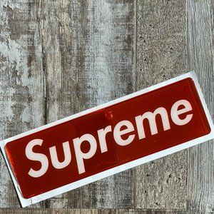 Supreme Plastic Box Logo Sticker // Red